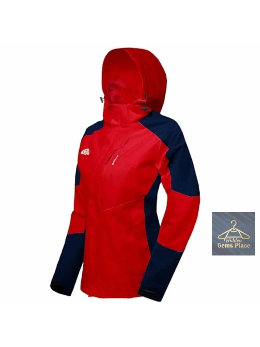 Waterproof Rain Jacket with Detachable Hood Lightweight Windbreaker for Women